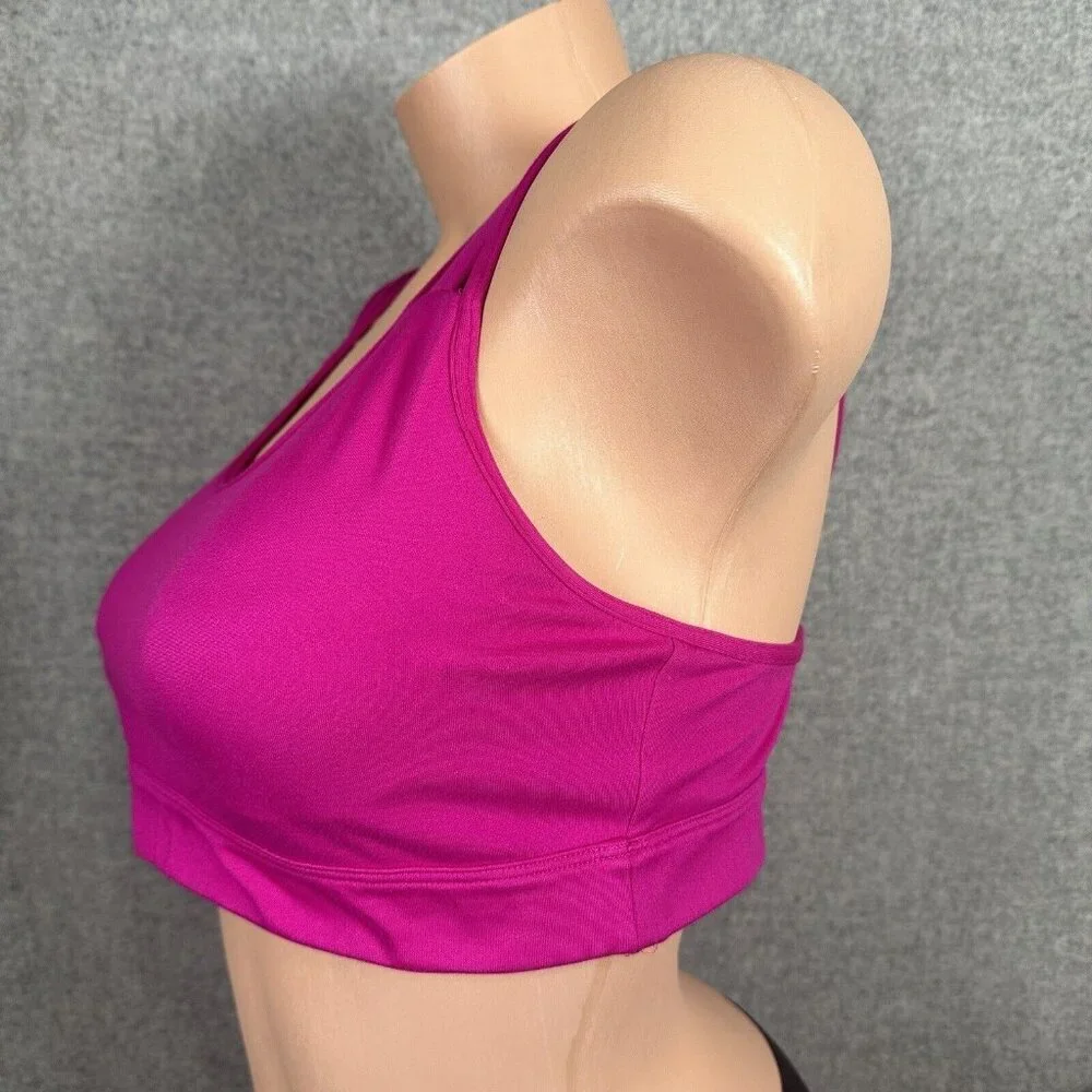 Victoria Sport Large Sports Bra Womens Pink Criss Cross Straps‎ Stretch Scoop